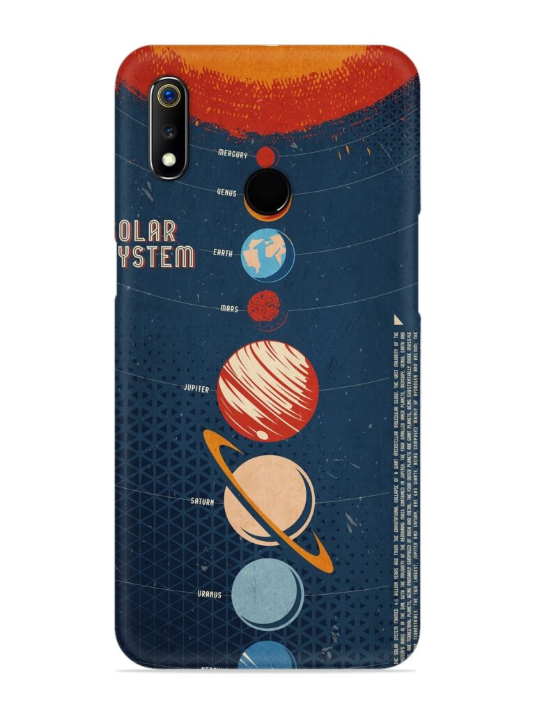 Solar System Vector Snap Case for Realme 3 Pro Zapvi