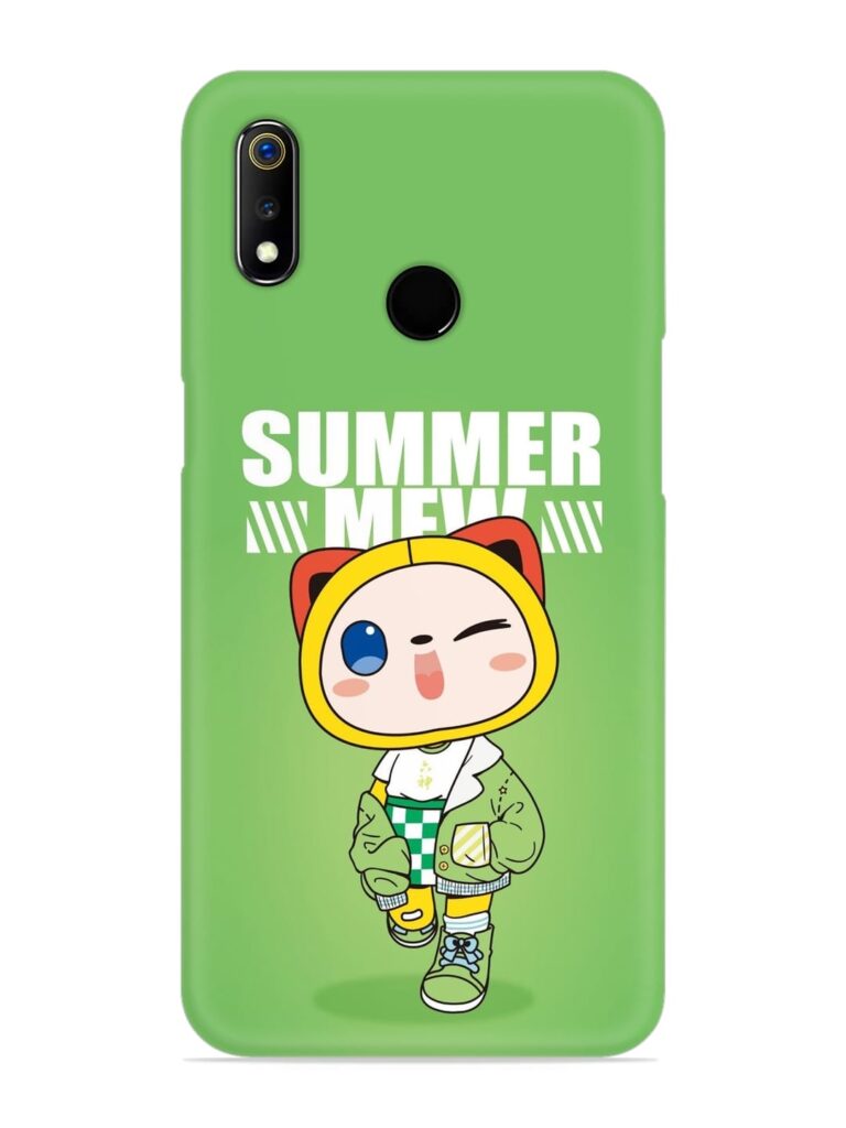 Summer Mew Snap Case for Realme 3 Pro Zapvi