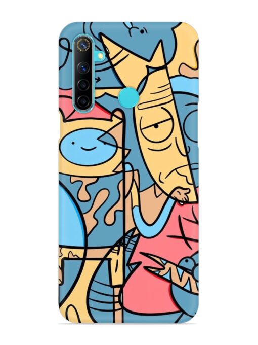 Silly Face Doodle Snap Case for Realme 5 Zapvi