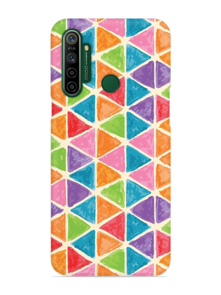 Seamless Colorful Isometric Snap Case for Realme 5i Zapvi