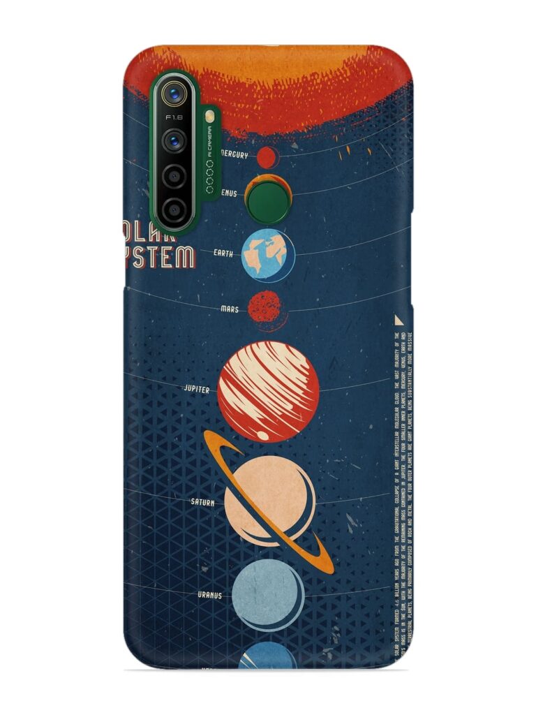Solar System Vector Snap Case for Realme 5i Zapvi