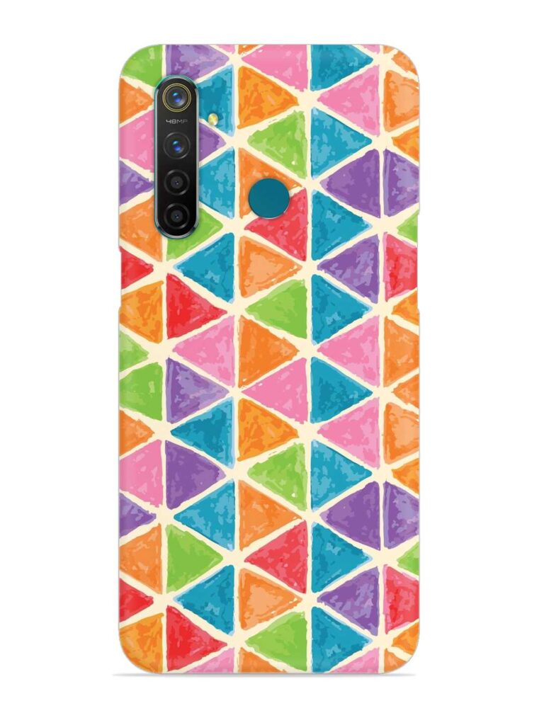 Seamless Colorful Isometric Snap Case for Realme 5 Pro Zapvi