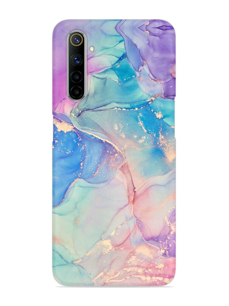 Alcohol Ink Colors Snap Case for Realme 6 Zapvi