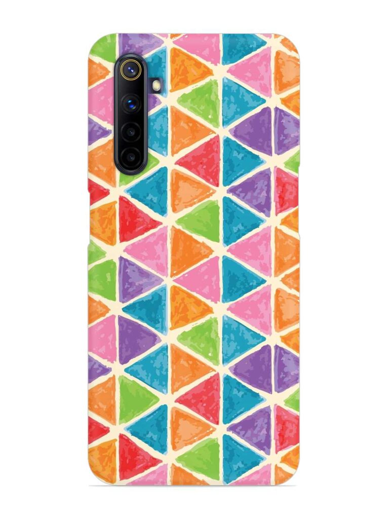 Seamless Colorful Isometric Snap Case for Realme 6i Zapvi
