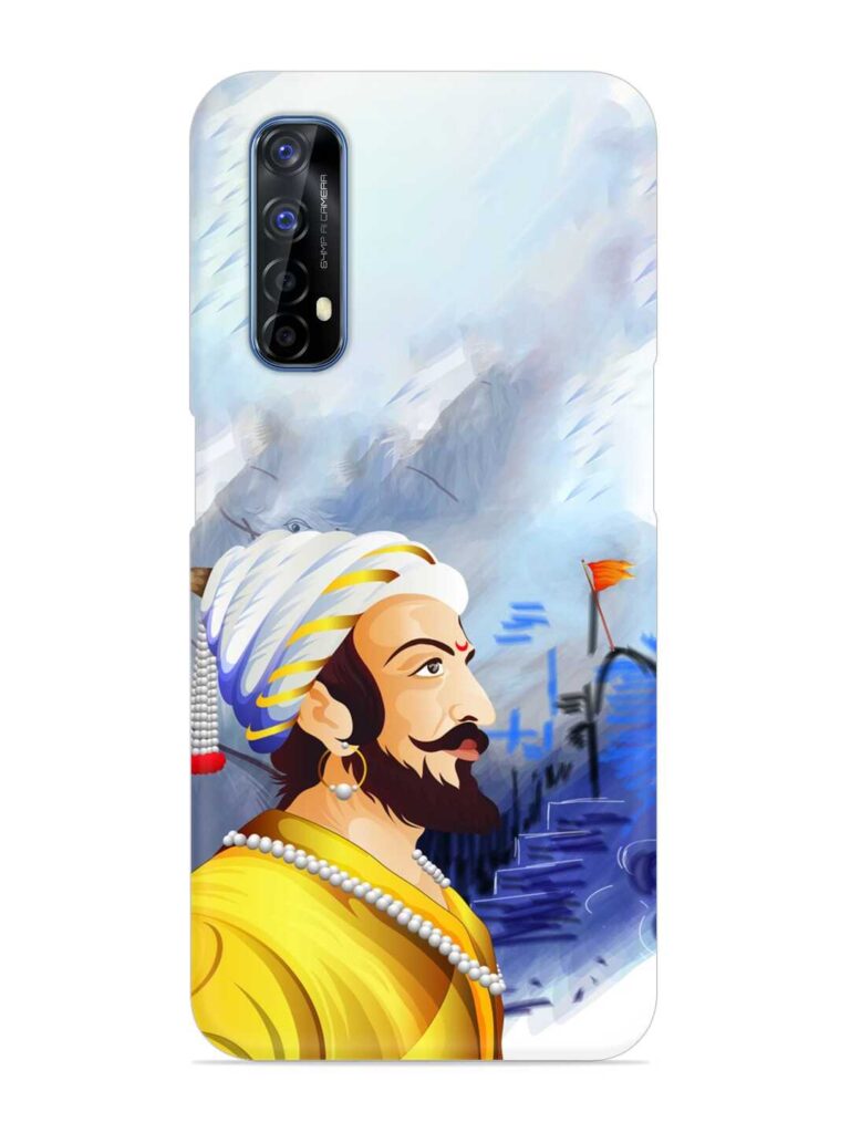 Shivaji Maharaj Color Paint Art Snap Case for Realme 7 Zapvi