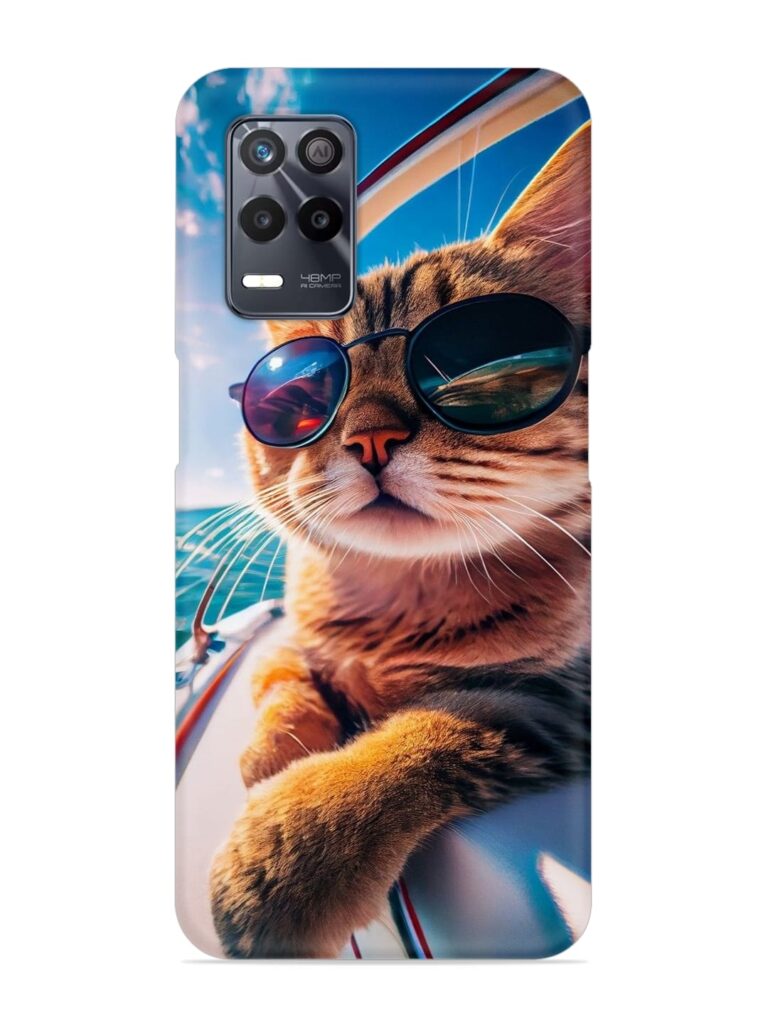 Cat In Style Snap Case for Realme 8 (5G) Zapvi