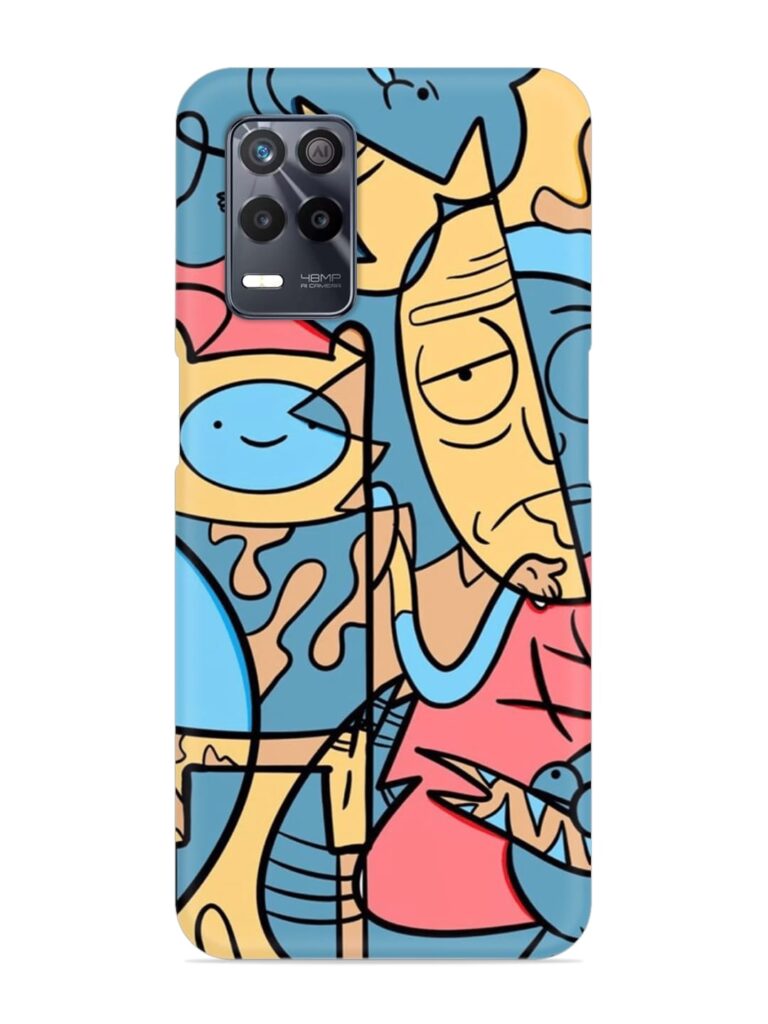 Silly Face Doodle Snap Case for Realme 8s (5G) Zapvi