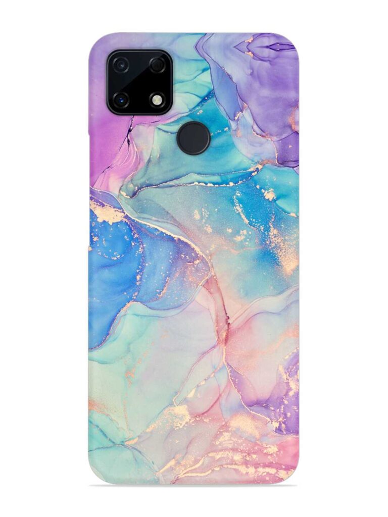 Alcohol Ink Colors Snap Case for Realme C12 Zapvi