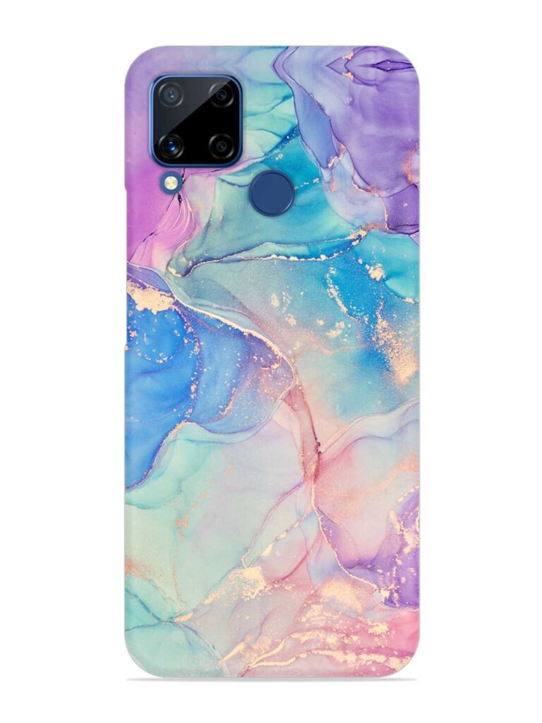 Alcohol Ink Colors Snap Case for Realme C15 Zapvi
