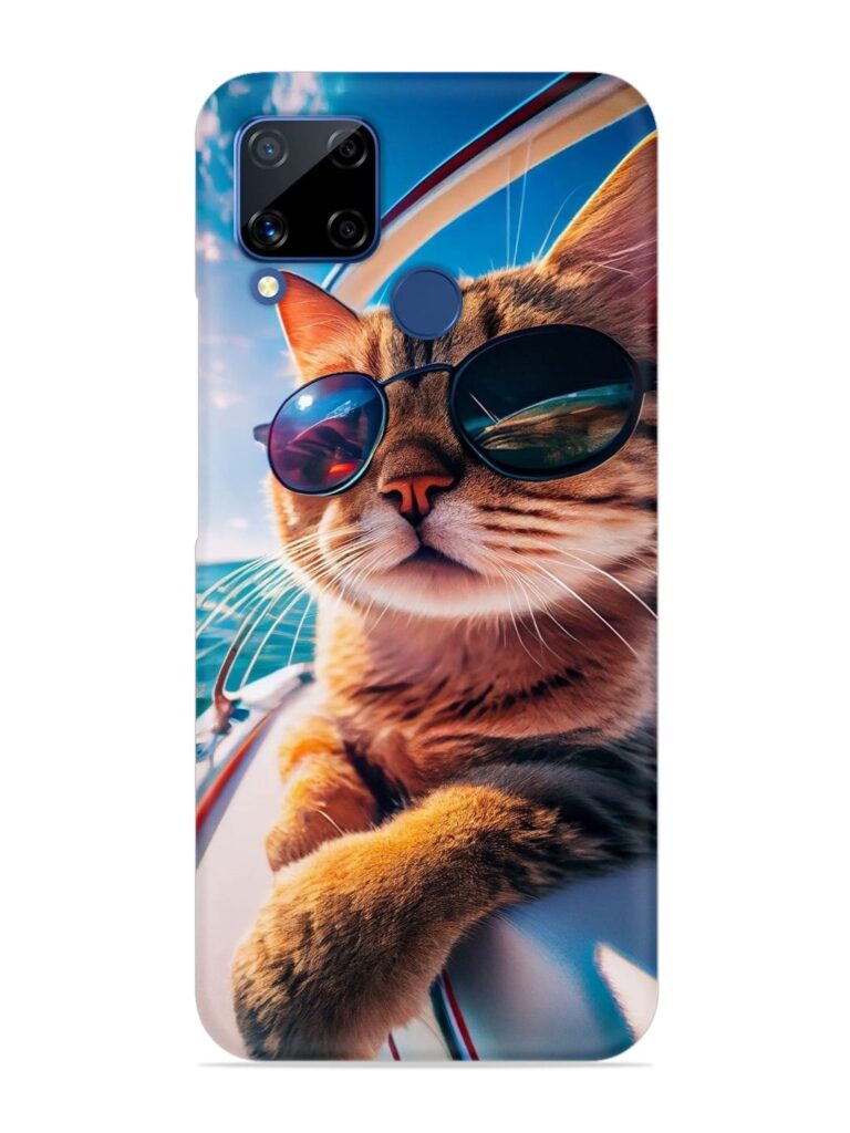 Cat In Style Snap Case for Realme C15 Zapvi
