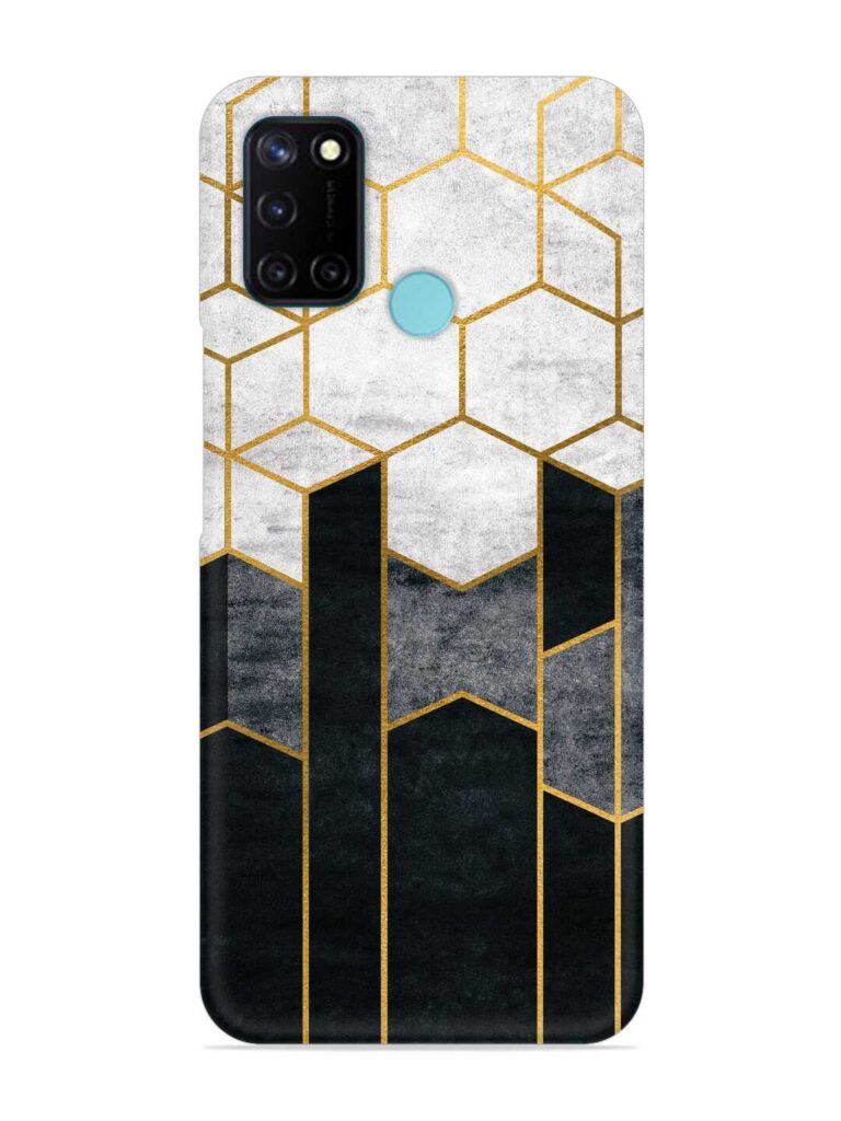 Cube Marble Art Snap Case for RealMe C17 Zapvi
