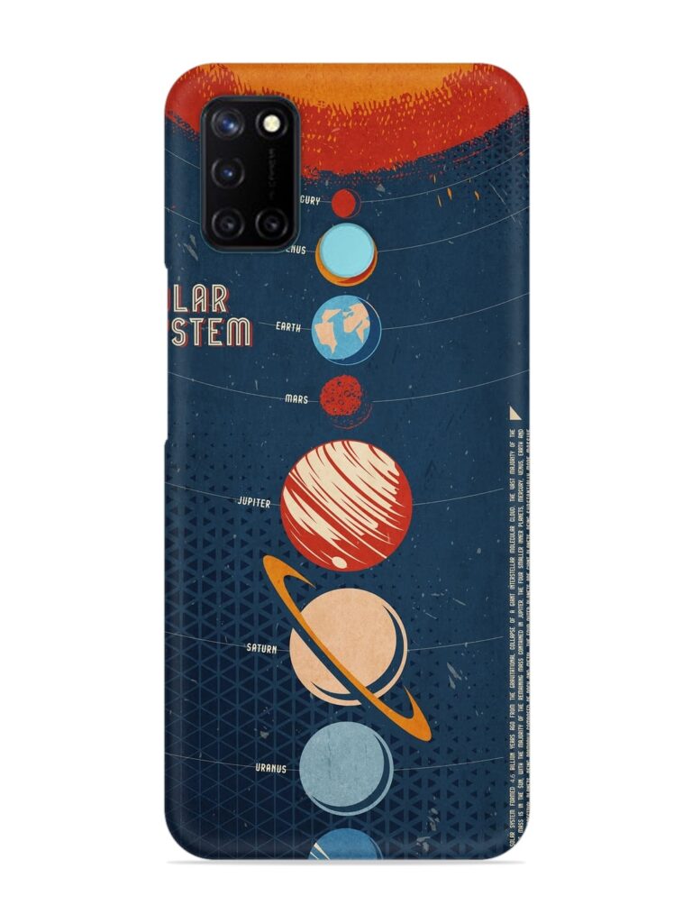 Solar System Vector Snap Case for RealMe C17 Zapvi
