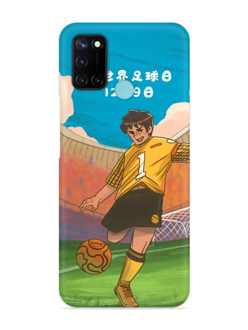 Soccer Kick Snap Case for RealMe C17 Zapvi