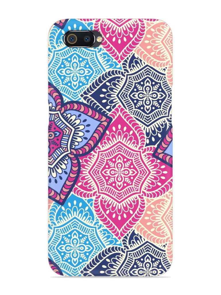 Ethnic Floral Seamless Snap Case for Realme C2 Zapvi