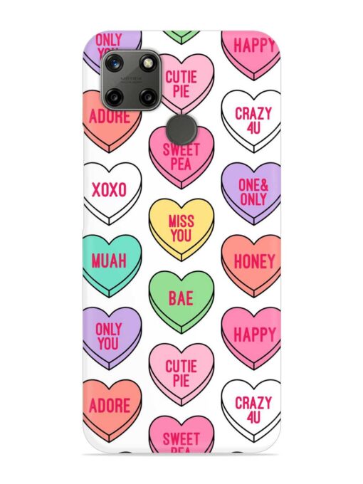 Colorful Heart Candy Snap Case for Realme C21Y Zapvi