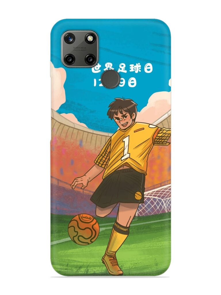 Soccer Kick Snap Case for Realme C21Y Zapvi