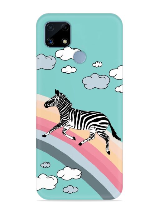 Running Zebra Snap Case for Realme C25 Zapvi