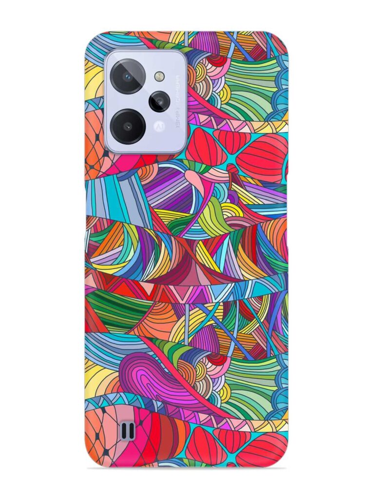 Seamless Patterns Hand Drawn Snap Case for Realme C31 Zapvi