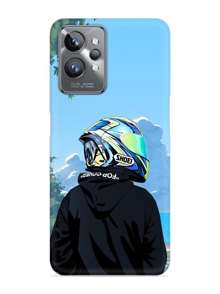 Rider With Helmet Snap Case for Realme GT 2 Pro Zapvi