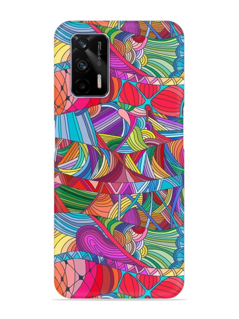 Seamless Patterns Hand Drawn Snap Case for Realme GT (5G) Zapvi