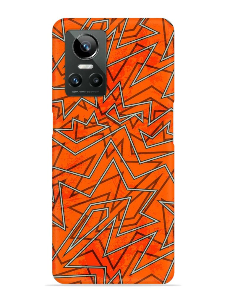 Abstract Orange Retro Snap Case for Realme GT Neo 3 Zapvi