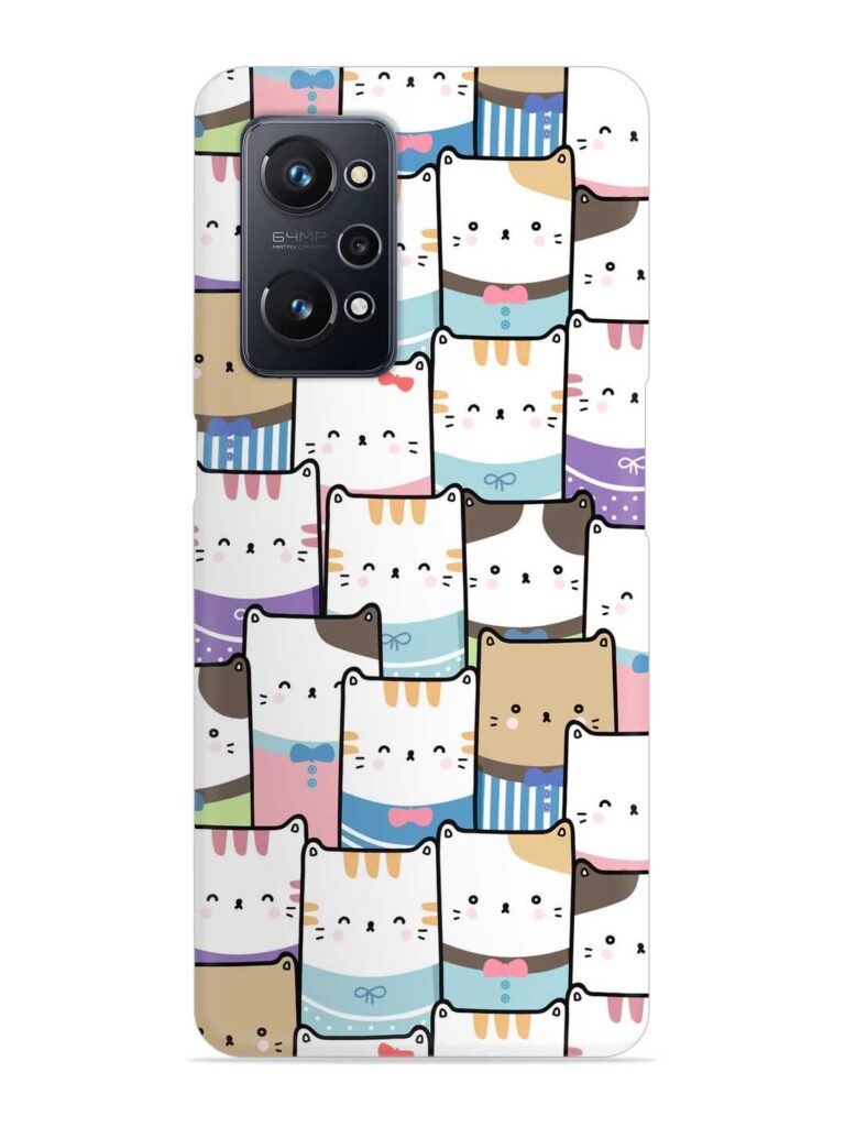 Cute Adorable Cat Snap Case for Realme GT Neo 3T Zapvi