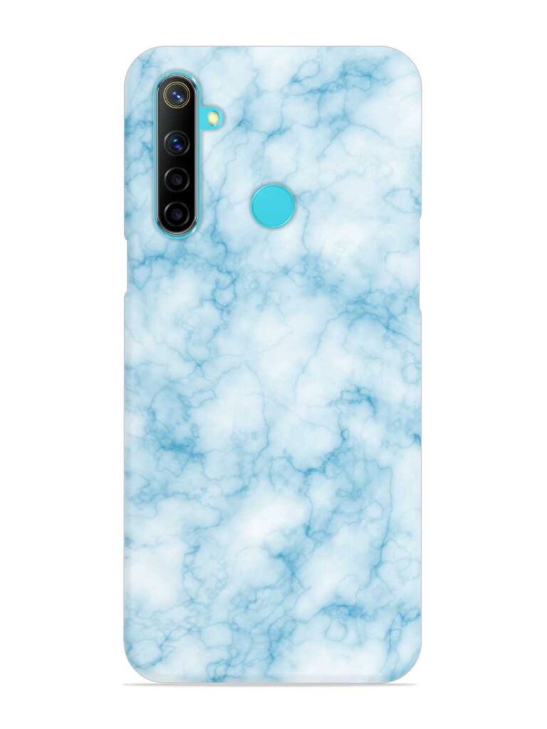 Blue White Natural Marble Snap Case for Realme Narzo 10 Zapvi