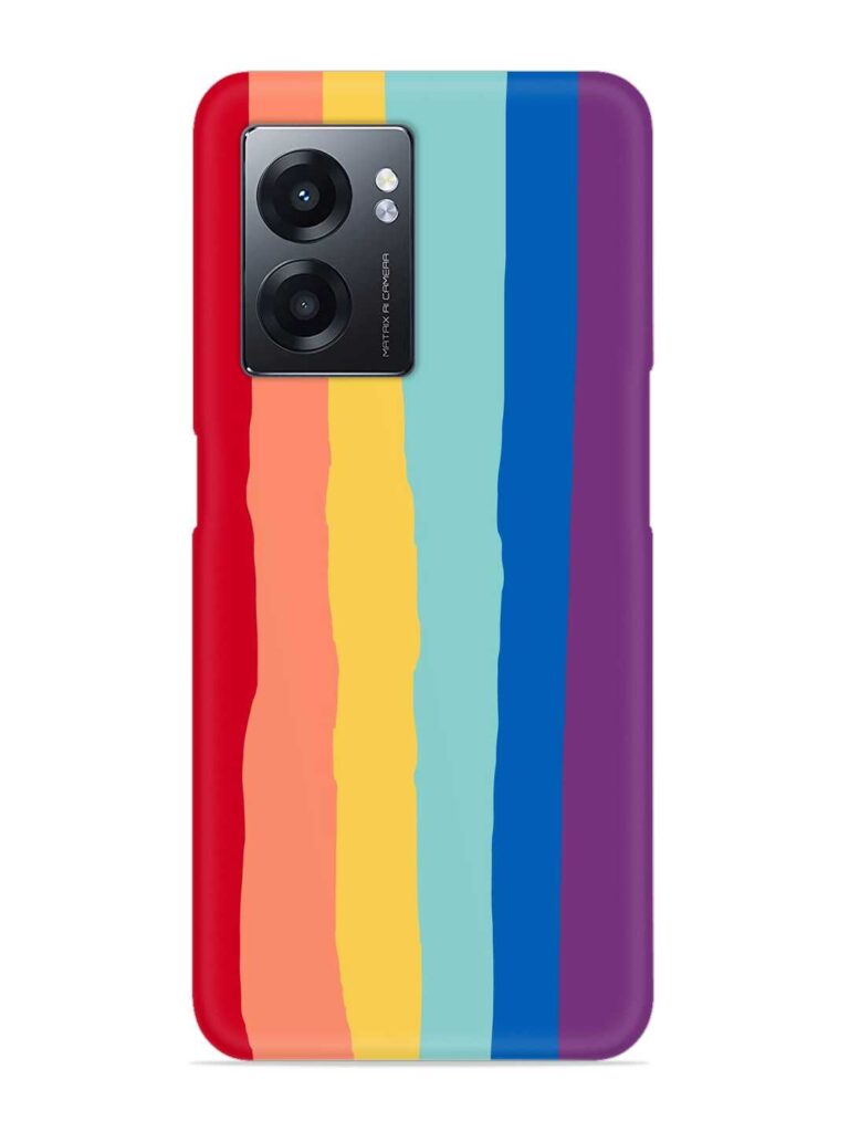 Rainbow Genuine Liquid Snap Case for RealMe Narzo 50 (5G) Zapvi
