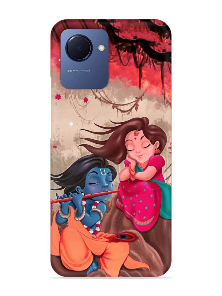 Radhe Krishna Water Art Snap Case for Realme Narzo 50i Prime Zapvi