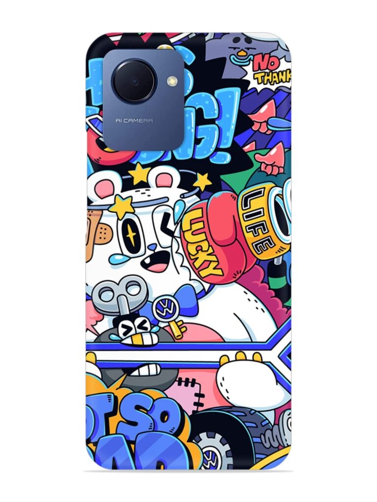 Universal Doodle Snap Case for Realme Narzo 50i Prime Zapvi
