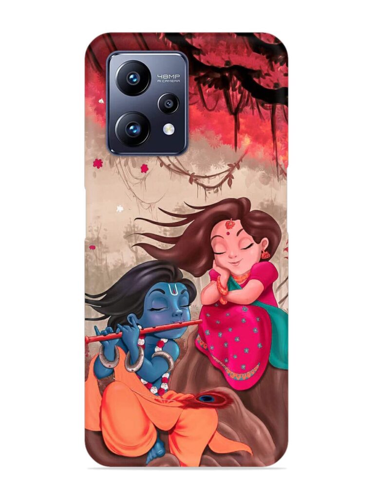 Radhe Krishna Water Art Snap Case for Realme Narzo 50 Pro Zapvi