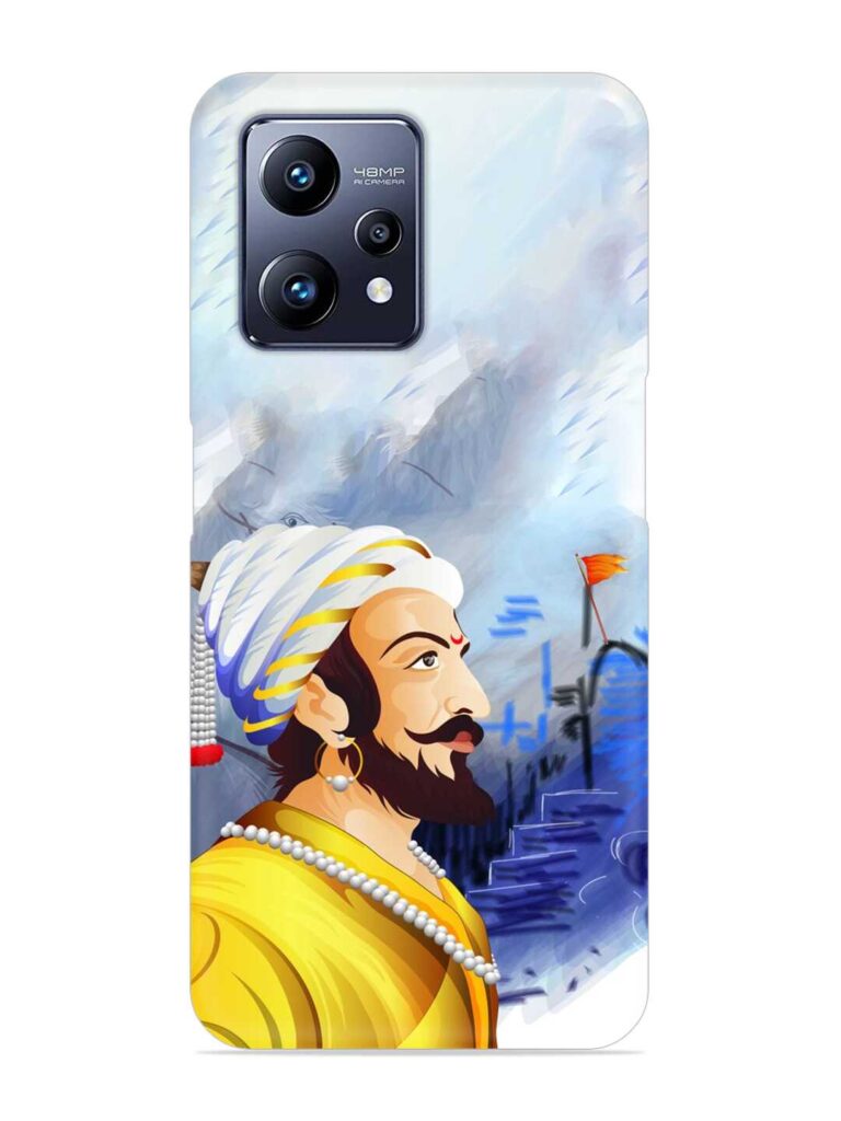 Shivaji Maharaj Color Paint Art Snap Case for Realme Narzo 50 Pro Zapvi