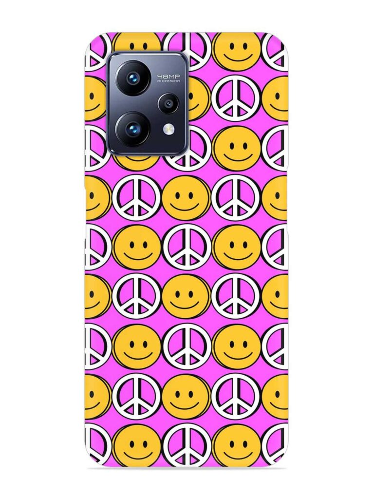Smiley Face Peace Snap Case for Realme Narzo 50 Pro Zapvi