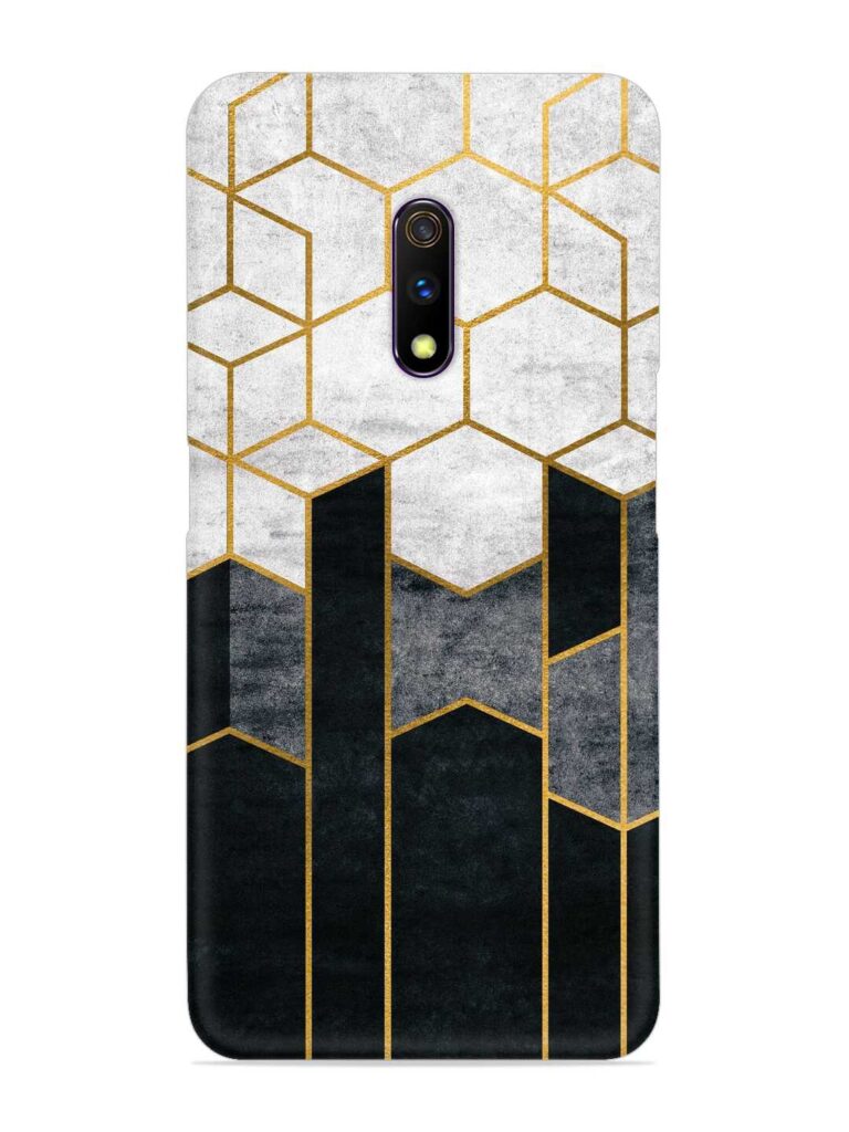 Cube Marble Art Snap Case for Realme X Zapvi