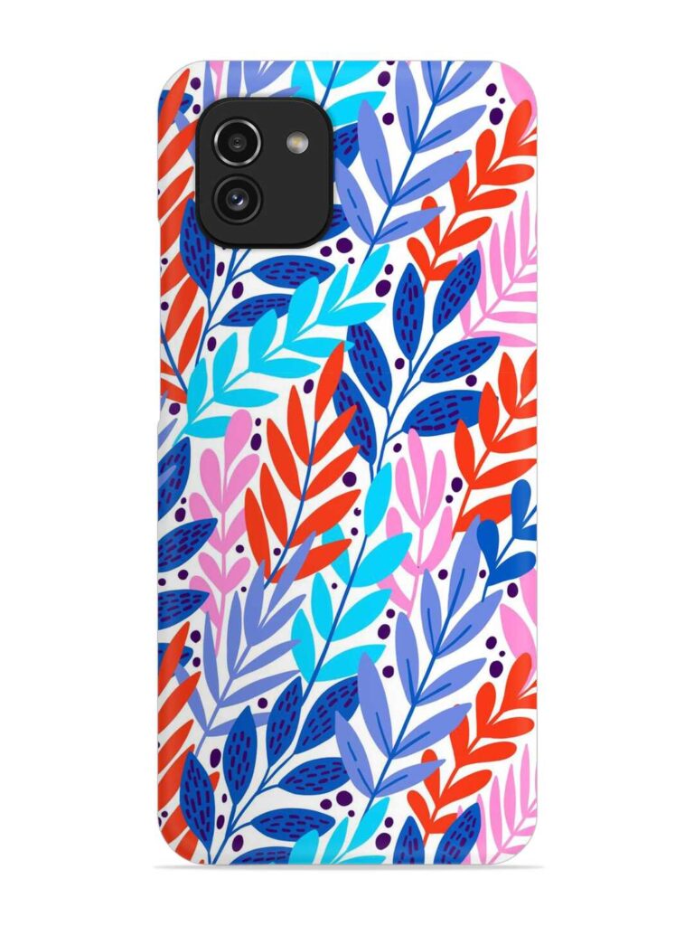 Bright Floral Tropical Snap Case for Samsung Galaxy A03 Zapvi