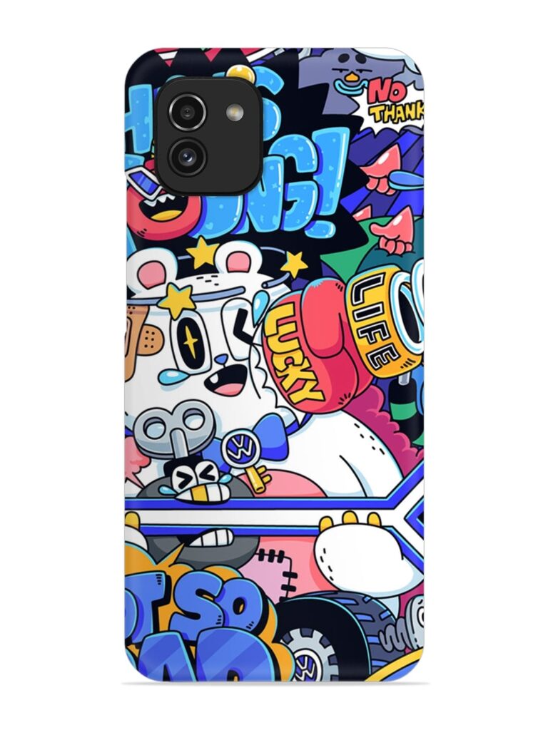 Universal Doodle Snap Case for Samsung Galaxy A03 Zapvi