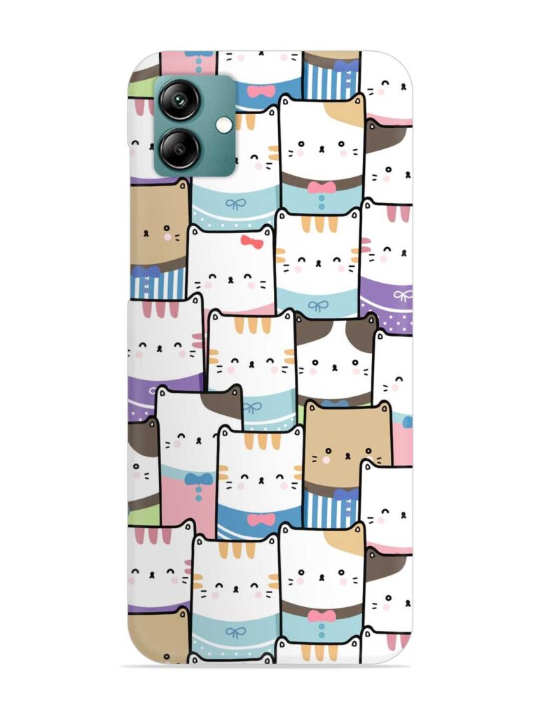 Cute Adorable Cat Snap Case for Samsung Galaxy A04 Zapvi