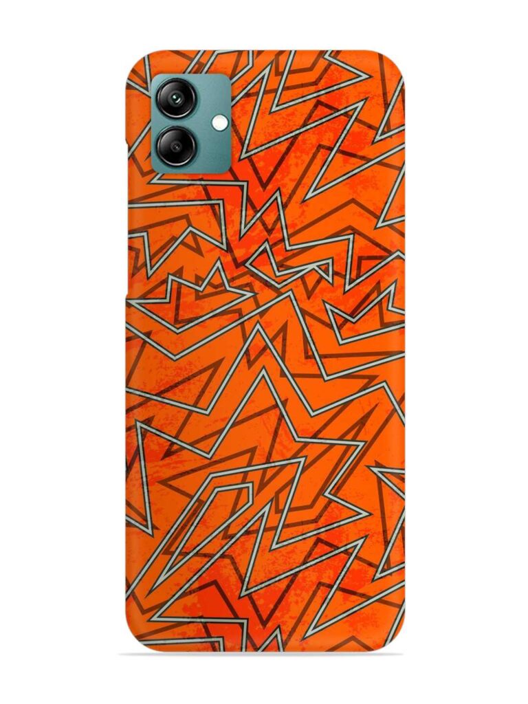 Abstract Orange Retro Snap Case for Samsung Galaxy A04 Zapvi