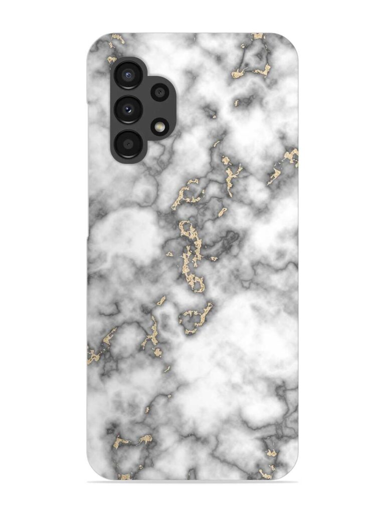 Gray And Gold Marble Snap Case for Samsung Galaxy A13 Zapvi