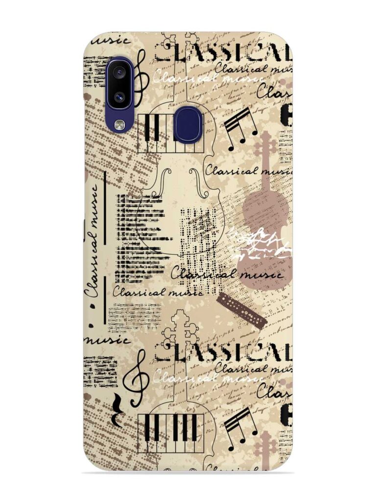Classical Music Lpattern Snap Case for Samsung Galaxy A20 Zapvi