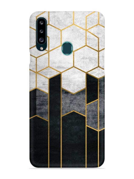 Cube Marble Art Snap Case for Samsung Galaxy A20s Zapvi