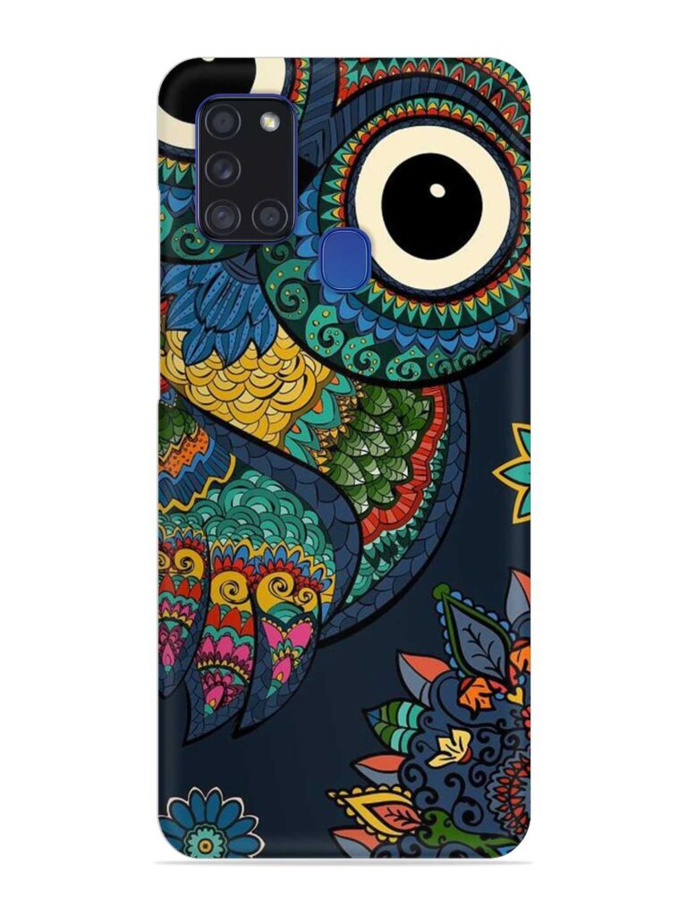 Owl Vector Art Snap Case for Samsung Galaxy A21s Zapvi