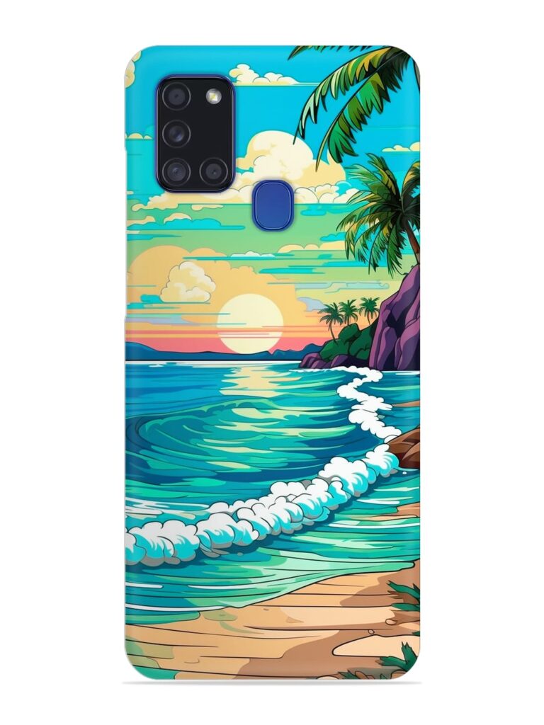 Beatiful Beach View Snap Case for Samsung Galaxy A21s Zapvi
