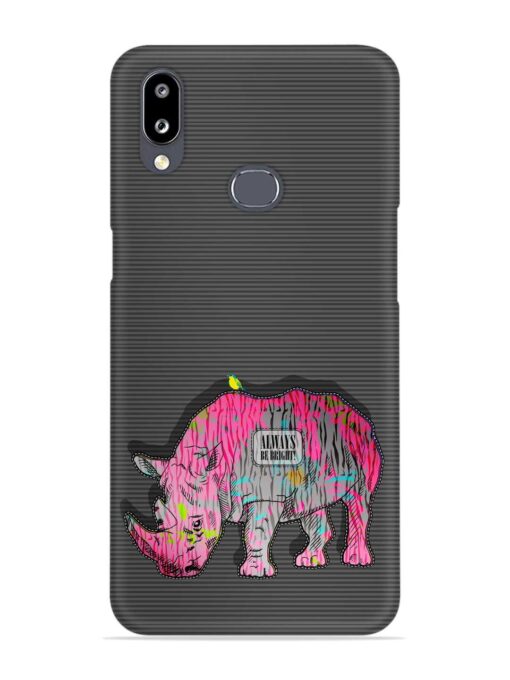 Vector Psychedelic Rhinoceros Snap Case for Samsung Galaxy A30 Zapvi