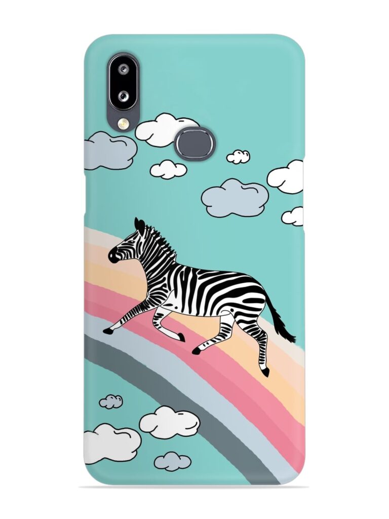 Running Zebra Snap Case for Samsung Galaxy A30 Zapvi