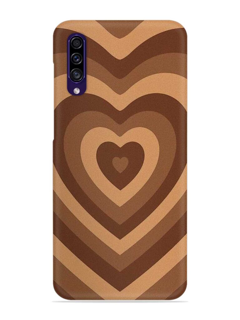 Brown Heart Snap Case for Samsung Galaxy A30s Zapvi
