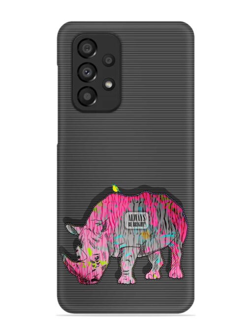 Vector Psychedelic Rhinoceros Snap Case for Samsung Galaxy A33 (5G) Zapvi