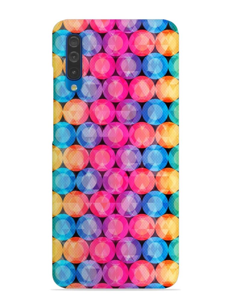 Circle Rainbow Seamless Snap Case for Samsung Galaxy A50 Zapvi
