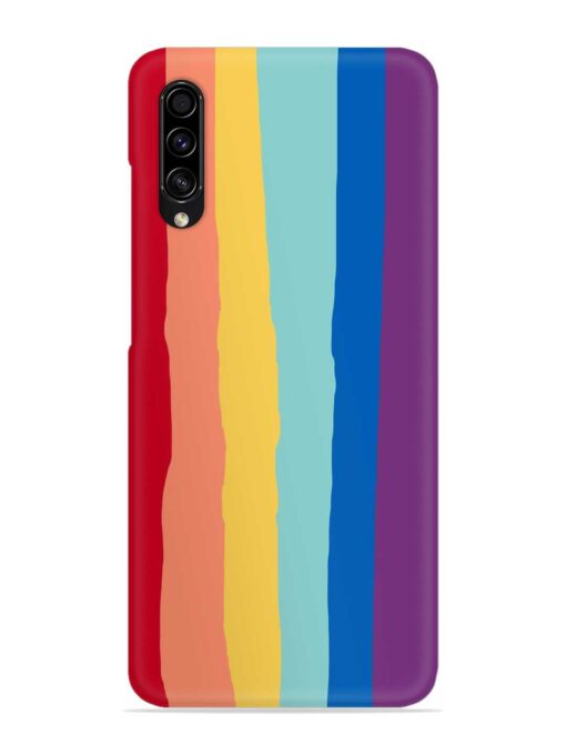 Rainbow Genuine Liquid Snap Case for Samsung Galaxy A50s Zapvi