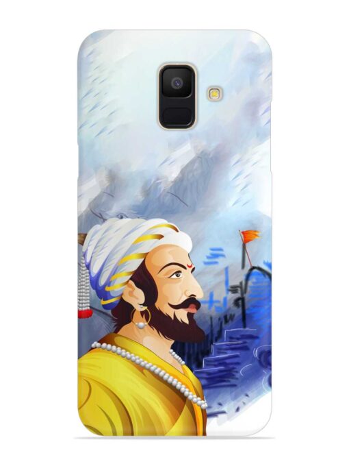 Shivaji Maharaj Color Paint Art Snap Case for Samsung Galaxy A5 (2018) Zapvi